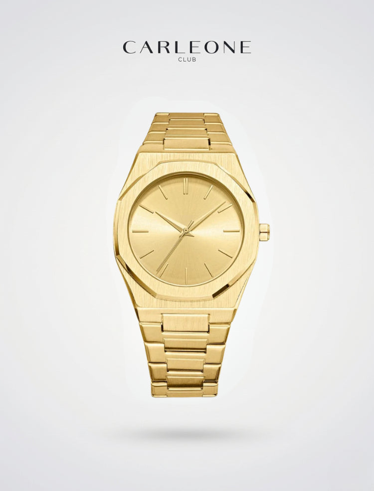 Herrenuhr von Strong Foundation, silberfarben, komplett goldfarben