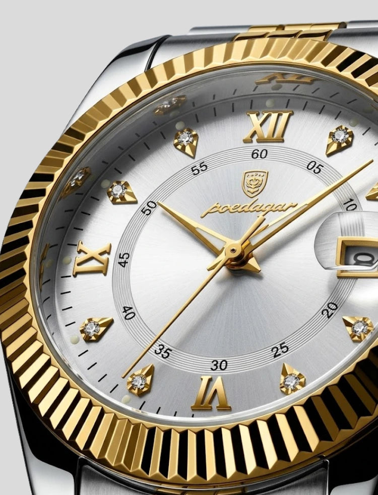 Poedagar x Carleone | Relogio Presidente Gold Sovereign  - Limited Edition