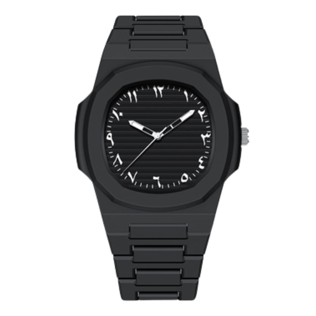 Noir Carleone Achteckige Arabische Uhr